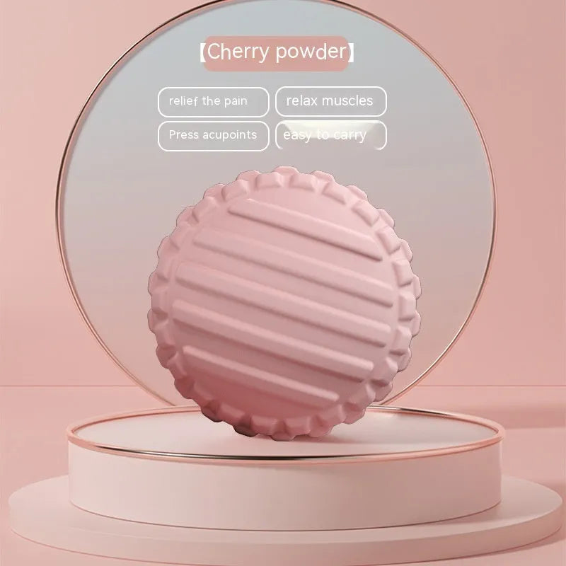A blue 6cm TPR foot massage ball on a plain background.