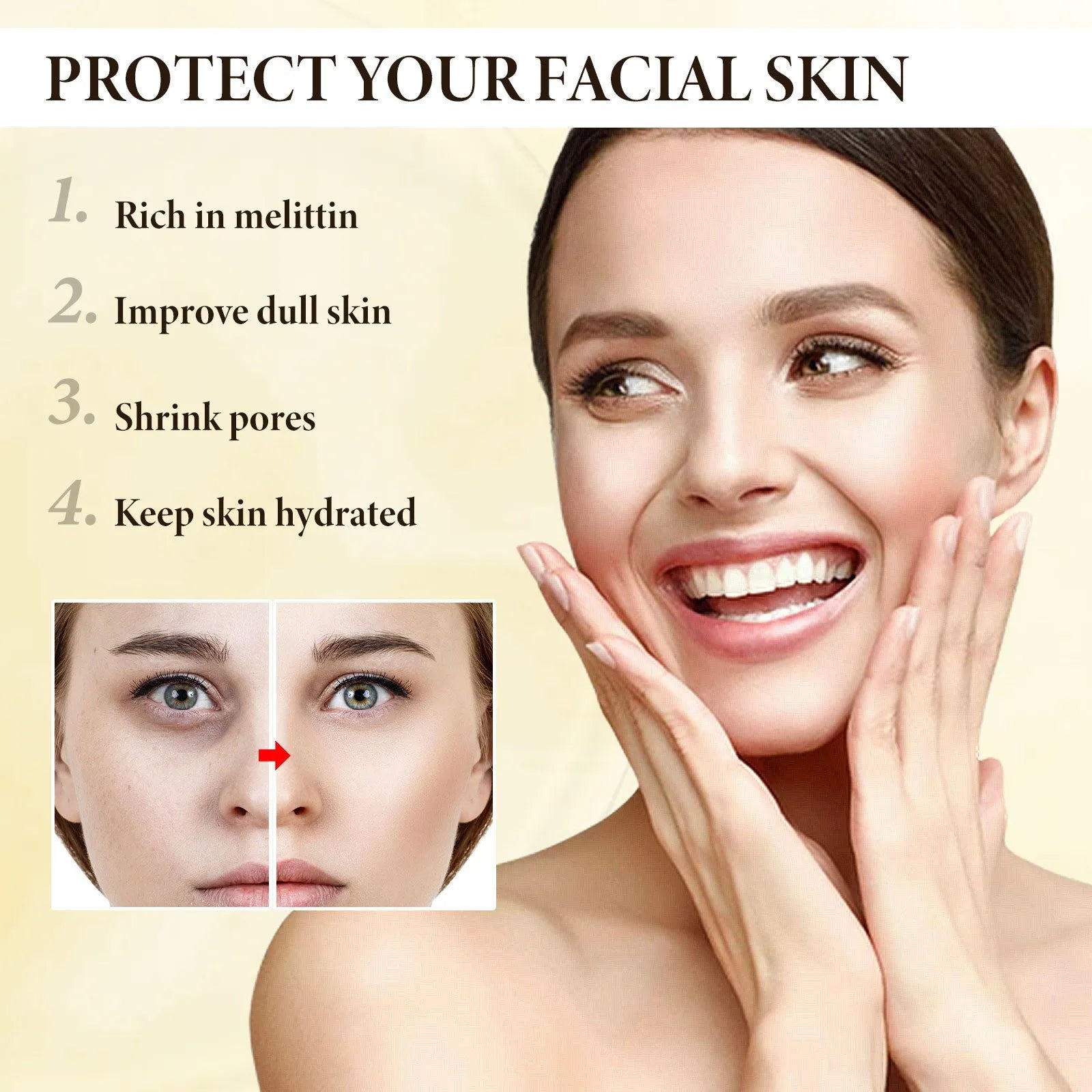 OUHOE Bee Firming Cream 30g jar facial hydrating nourishing firming skincare product