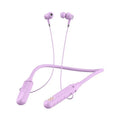 Wireless Bluetooth sports headset with neckband design and power display card in four colour options.