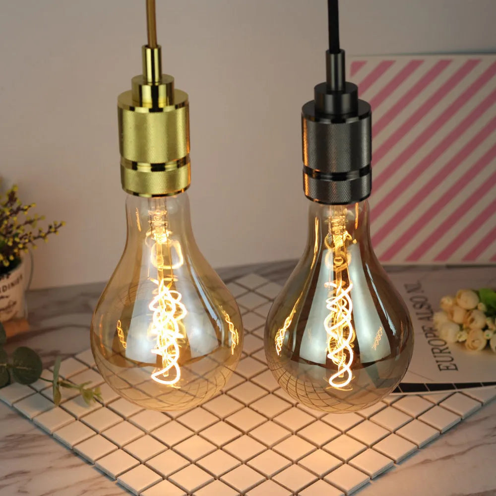 Double helix golden LED soft light strip measuring 110mm by 200mm.