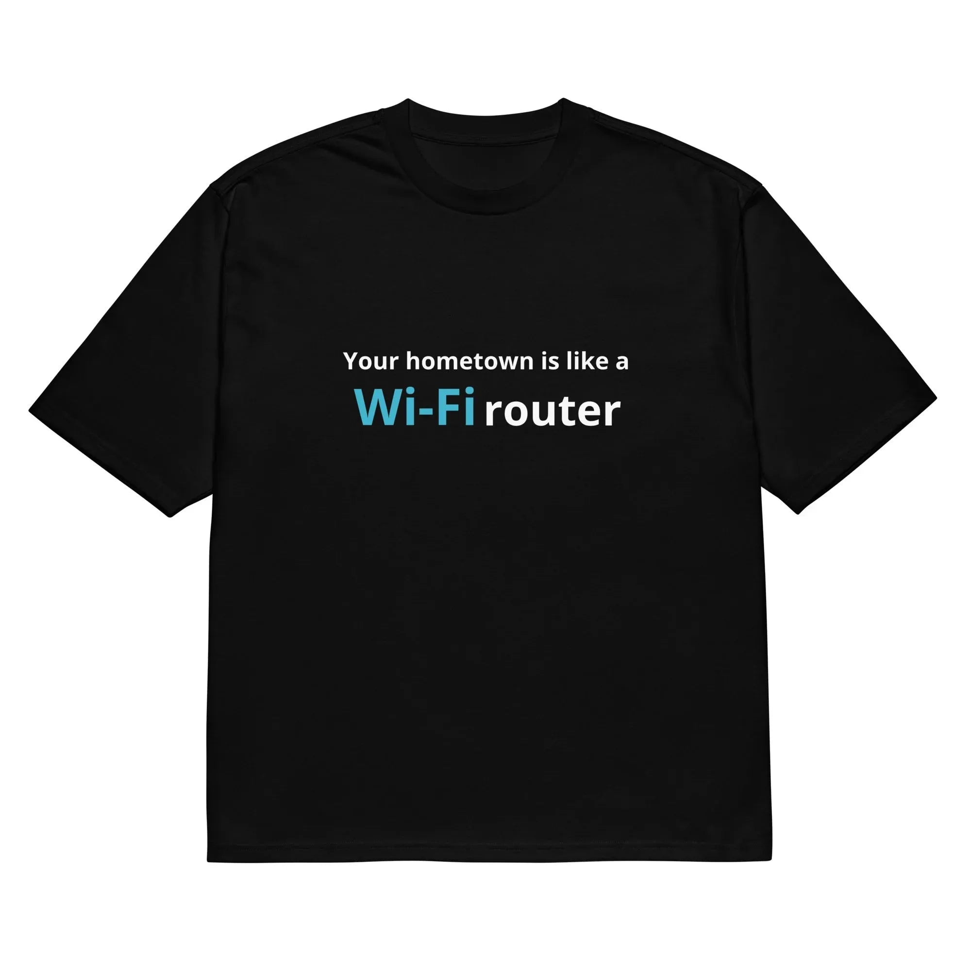 Men's black T-shirt with 3D printed cartoon design, loose fit short sleeves