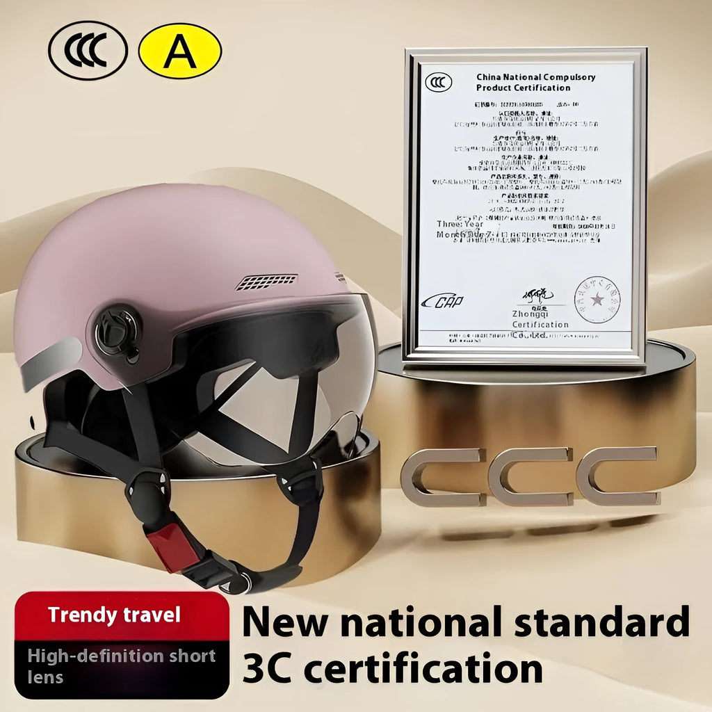 3C certified polypropylene motorcycle helmet for adults, shown in available colours like ice crystal grey and obsidian black.