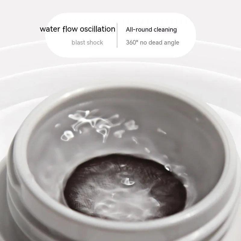 Automatic ultrasonic contact lens cleaner machine in plastic housing measuring 85x65x30mm