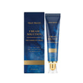 30g tube of eye cream containing hyaluronic acid and vitamin E for the eye area