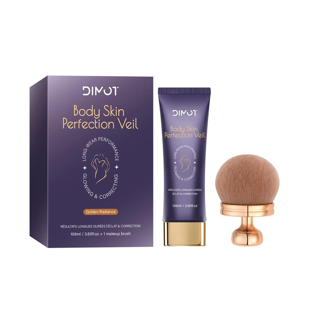 108ml waterproof body concealer cream block with application brush for covering tattoos and birthmarks