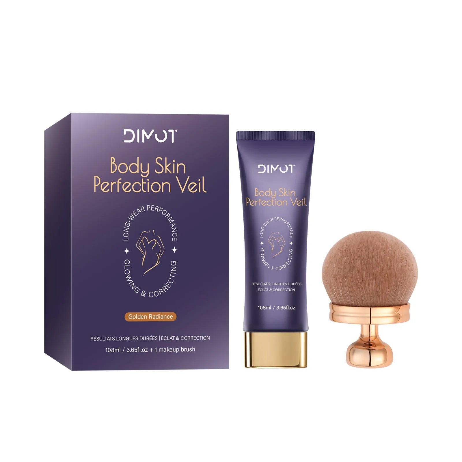 108ml waterproof body concealer cream block with application brush for covering tattoos and birthmarks