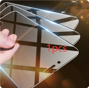 Tempered glass screen protector for iPhone with transparent non-full screen design