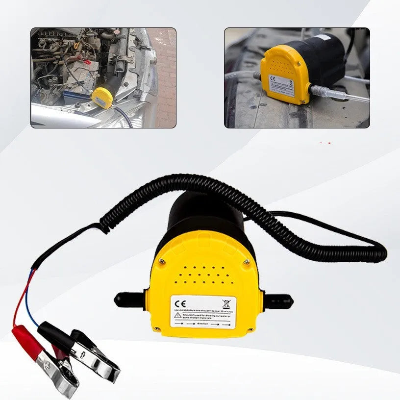 12V electric self-priming oil gear pump with plastic body for engine fluid transfer