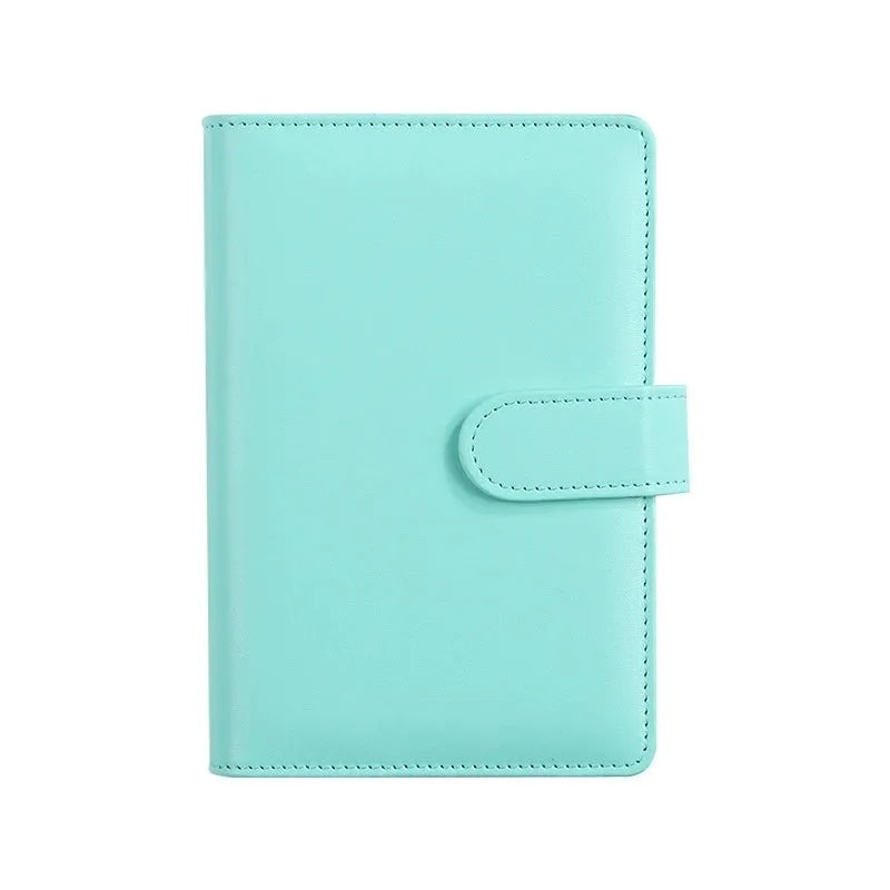 A5 PU leather loose-leaf binder zipper bag notebook shell in solid colour options