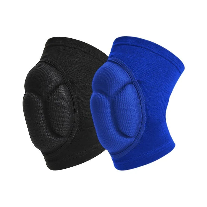 Black thick sponge kneepad for dance and volleyball protection