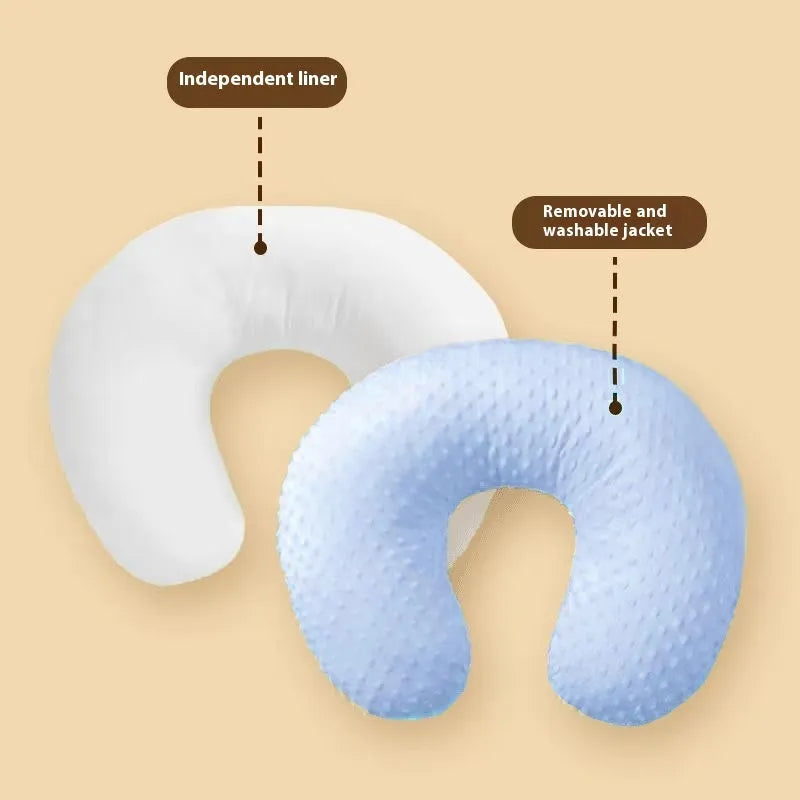 Split-resistant nursing pillow in grey pillowcase colour for feeding support