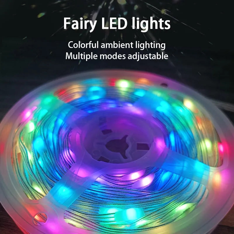 10 metre multi-colour LED party light string with 100 lights for festival decoration