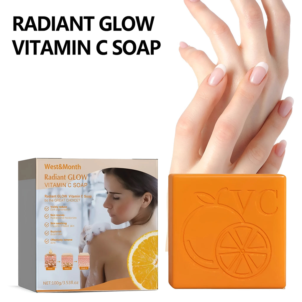 100g white soap bar with kojic acid and vitamin C for body whitening and cleansing