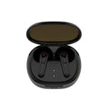 Black Bluetooth wireless headset with noise reduction and in-ear design