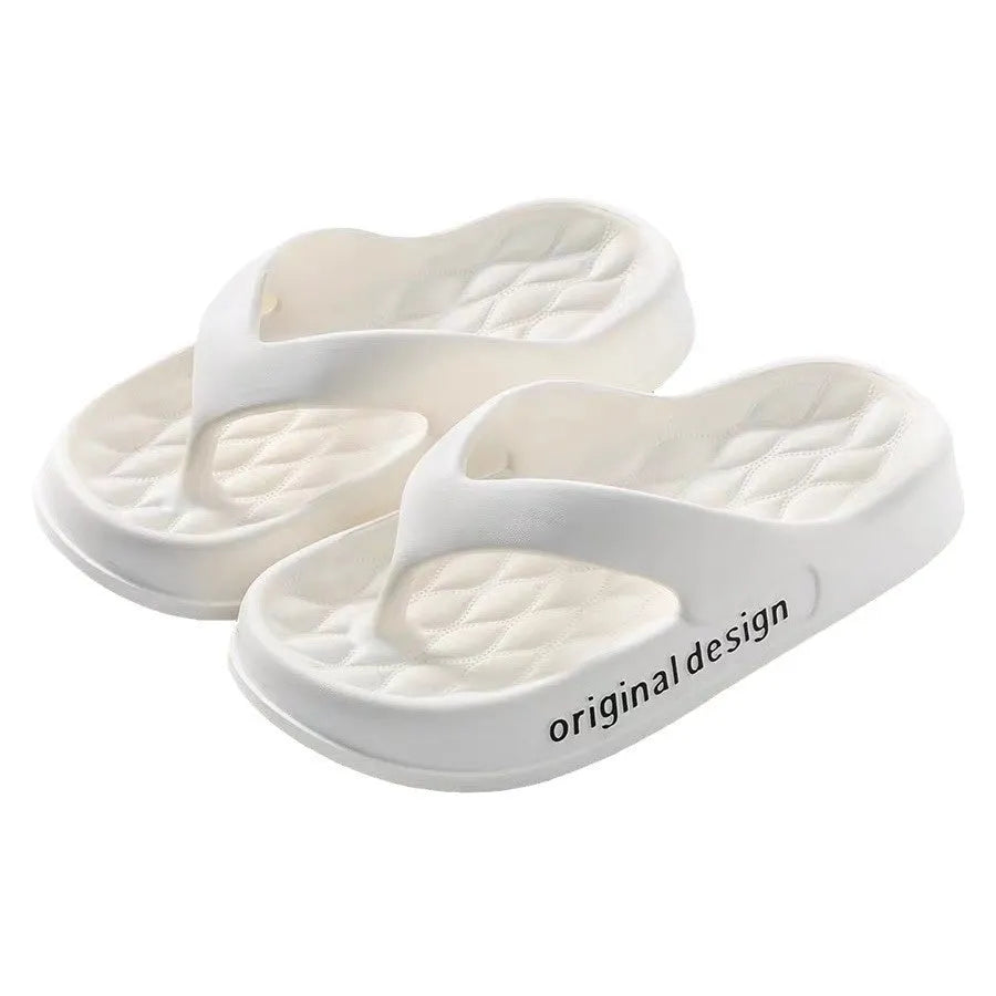 Men's black EVA flip-flops with an open-toe design and injection-moulded sole on a neutral background.