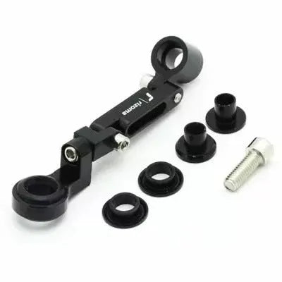 Universal motorcycle front brake fluid oil cup bracket in black, 60mm