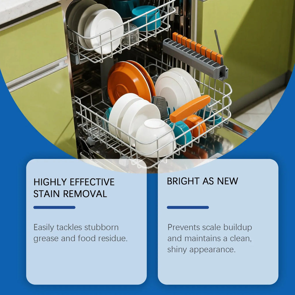 Bottle of 237mL dishwasher detergent aid liquid cleaner for removing oil and stains.