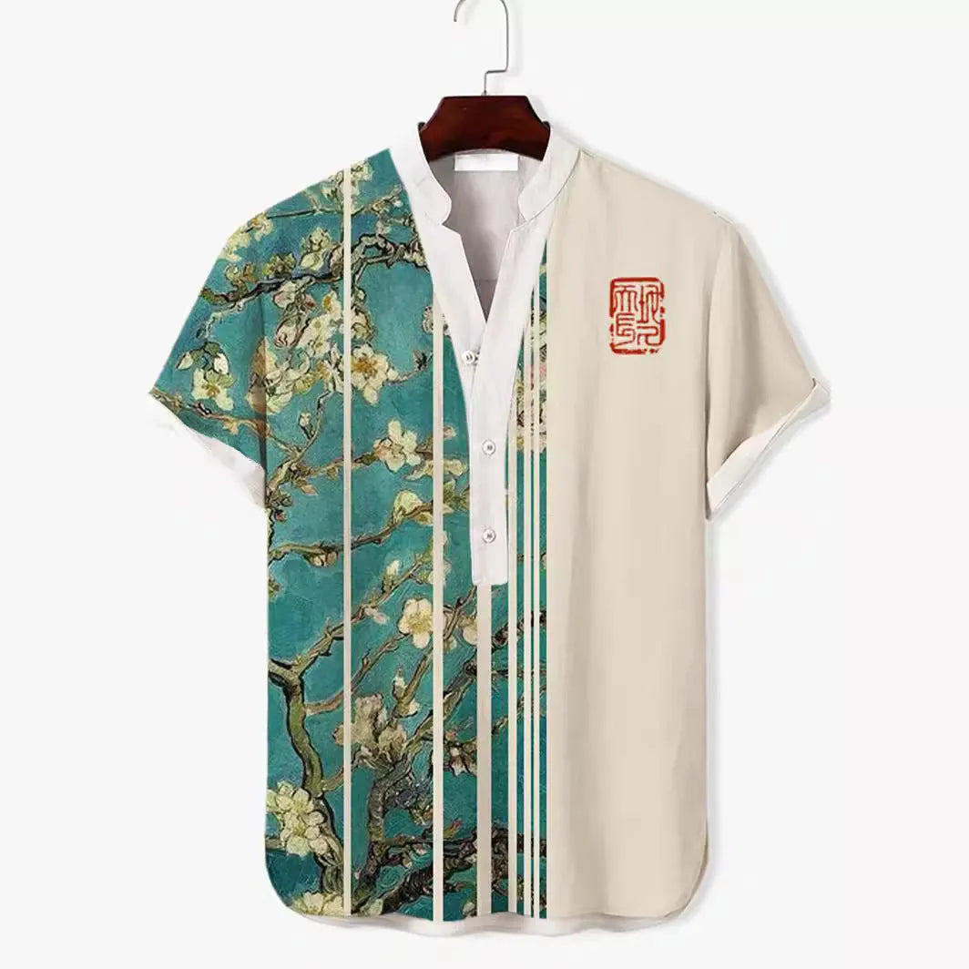 Short sleeve t-shirt with a digital animal print design, available in multiple colours and sizes up to 5XL.