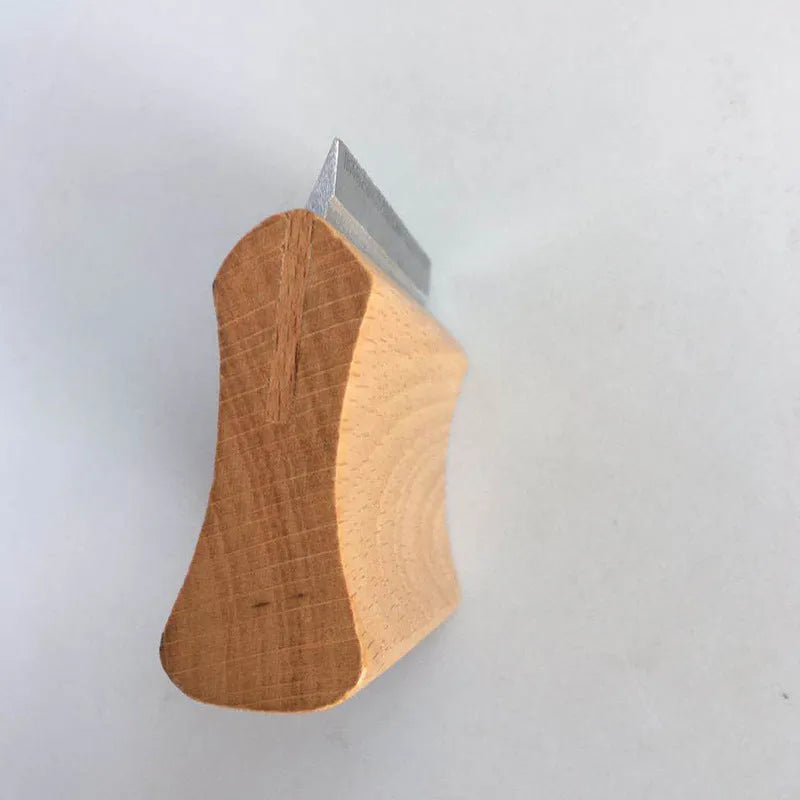 Natural beech wood dog fur comb for pet grooming and shedding with size options