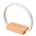 Wireless fast charging touch night light solid wood European style desk lamp with USB cable