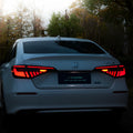 11th generation Honda Civic LED taillight assembly in black and red colour option