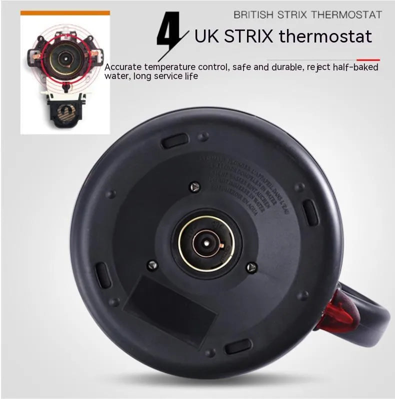 Gold automatic stainless steel kettle with touch control panel and 1 litre capacity