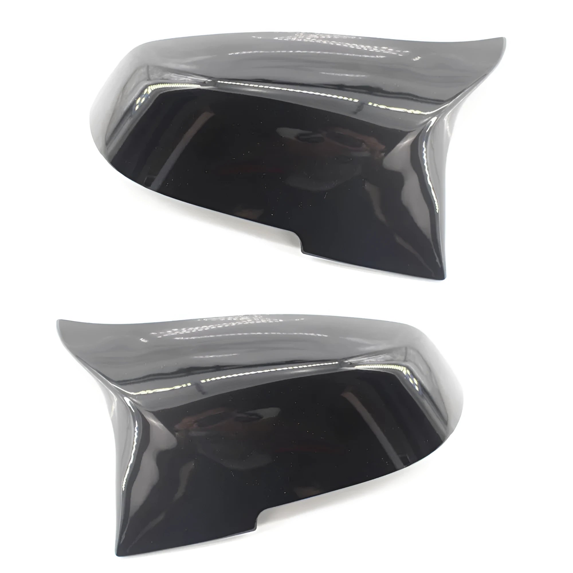 BMW 3 Series 4 Series modified horn rear-view mirror shells in paint bright black finish