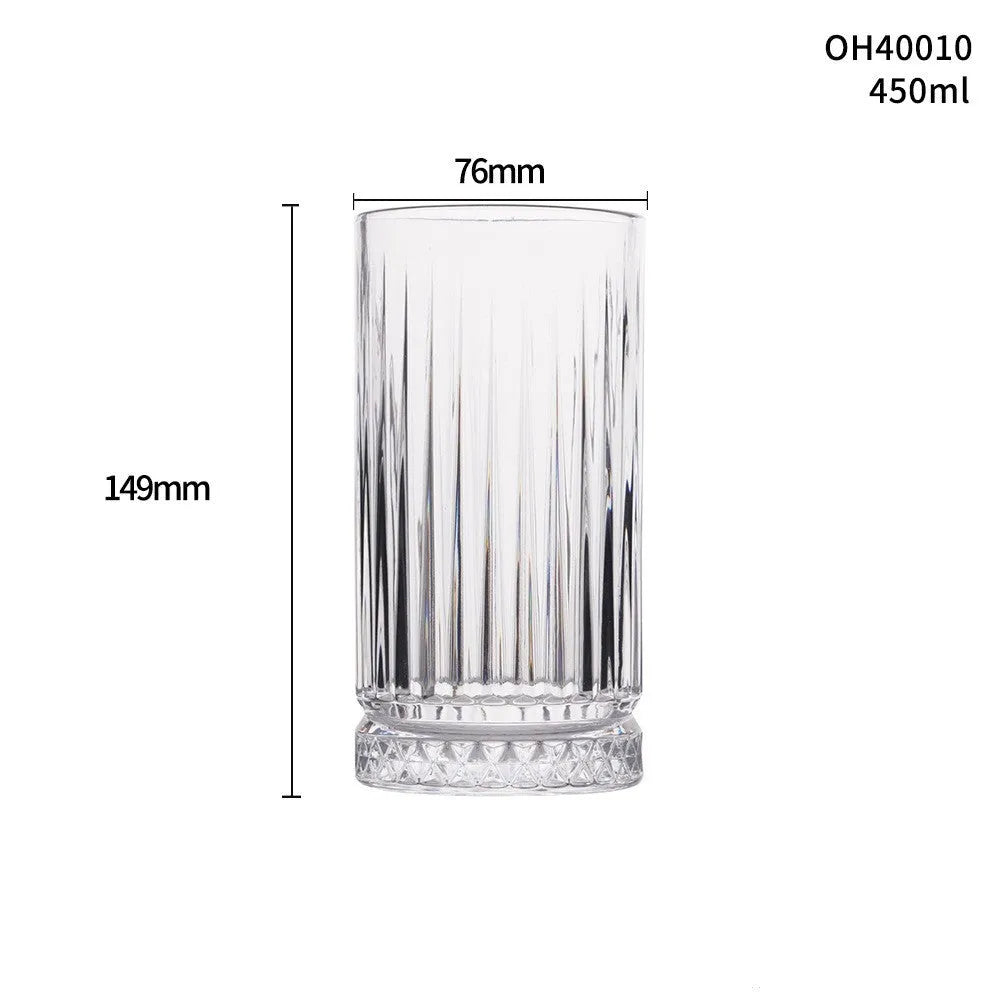 Thick bottom crystal whiskey shot glass in 350ml capacity showing colour variations