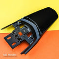 Carbon fibre tail mudguard set for Light Bee electric off-road bicycle showing three protective components