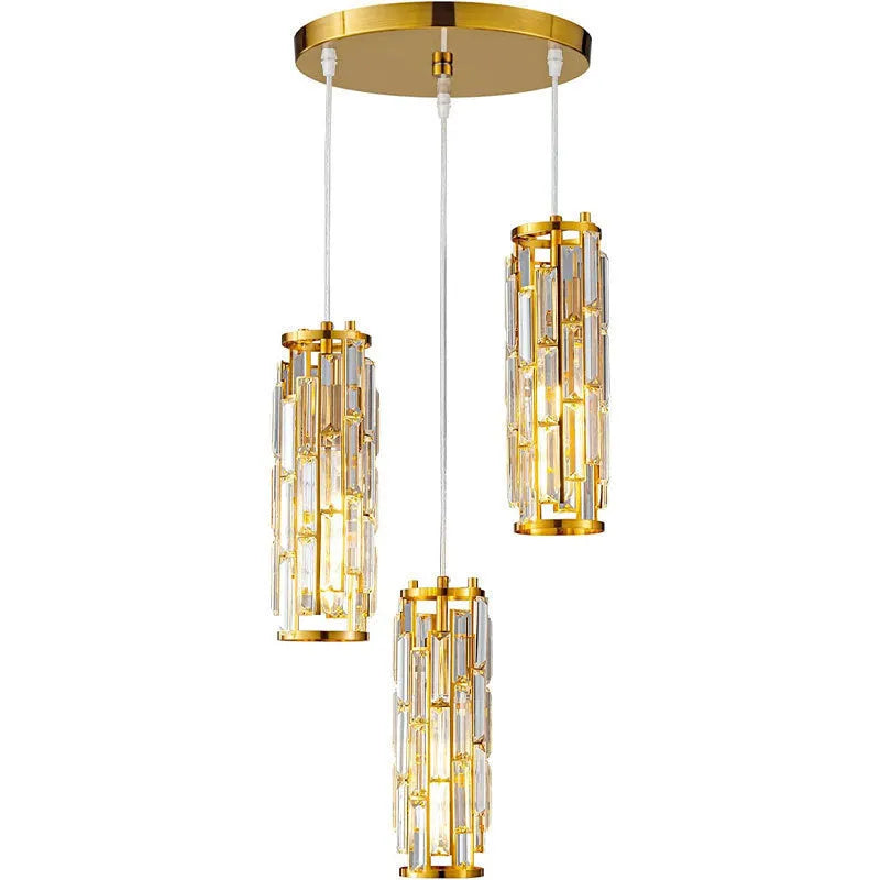 Single head industrial LED pendant light in black, gold, or chrome finish