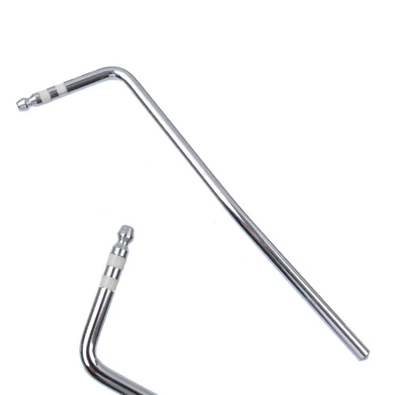 Guitar tremolo crank bar in black, blue, gold, and silver colour options on a white background.