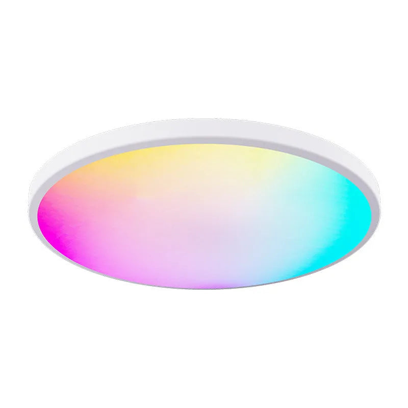 Black RGBCW Bluetooth ceiling lamp with circular design and colour changing capability