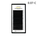 Mink hair false eyelashes on a card showing the dense 16-row matte band and varying lash lengths.
