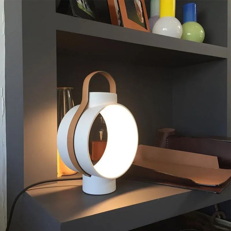 Modern minimalist Nordic table lamp metal holder 30x45cm white colour living room study