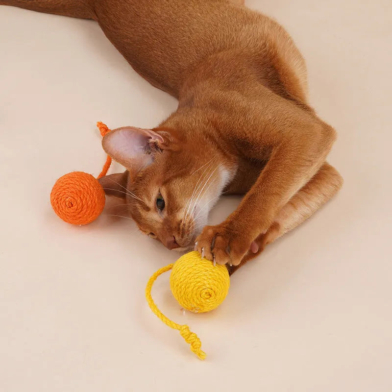 Interactive cat toy set with teaser stick, bite resistant catnip balls, and multiple colour options