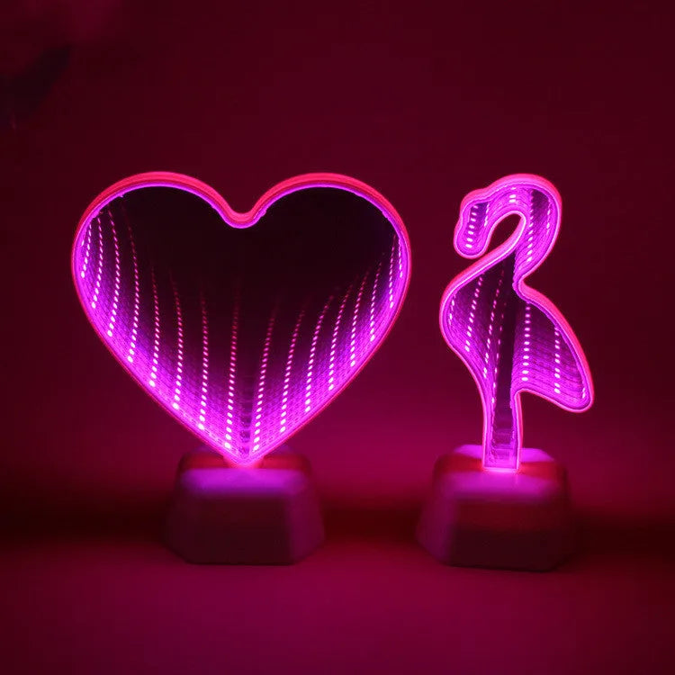 Double-sided rose red LED love tunnel light measuring 16cm wide with plastic construction