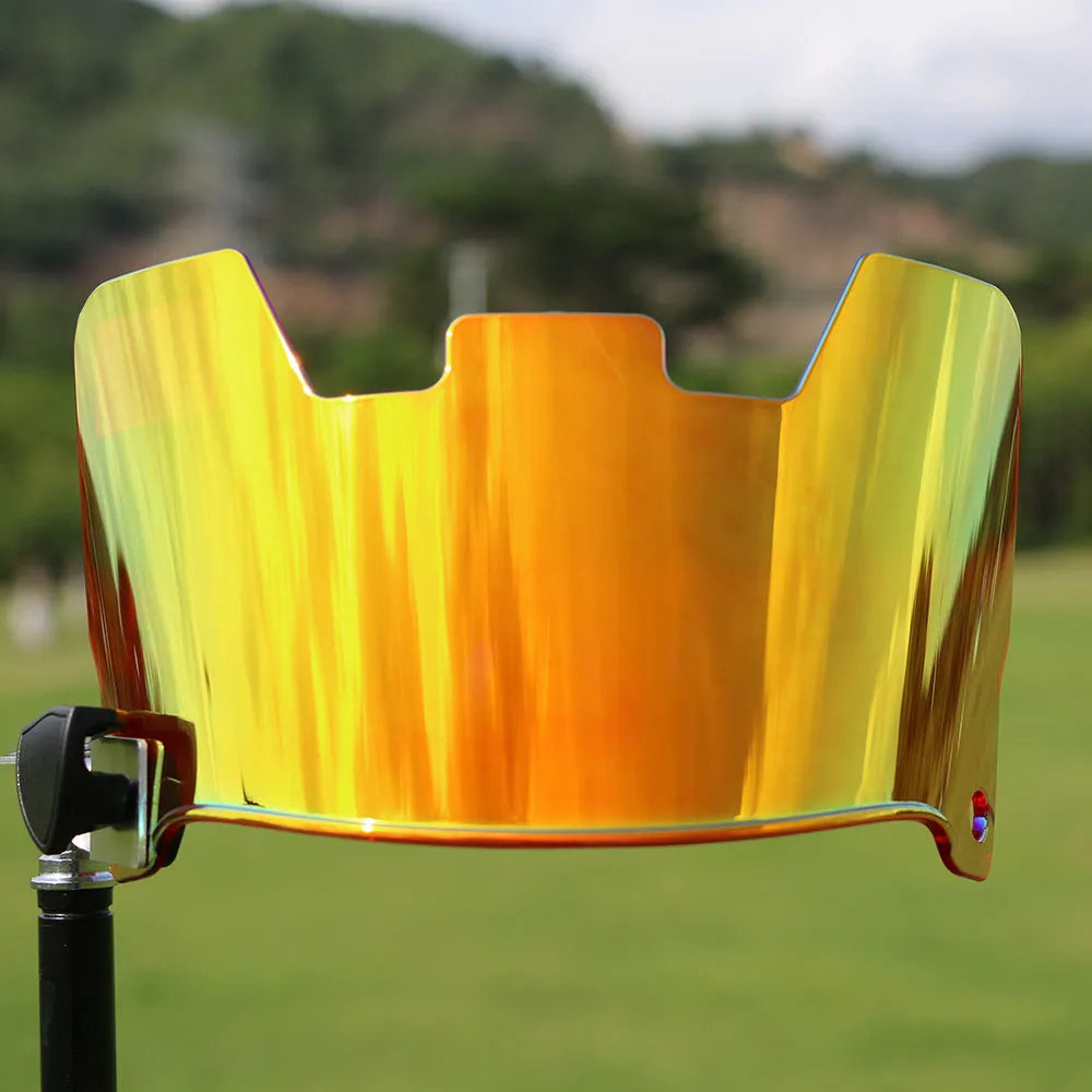 American style multicolor rugby helmet goggles showing tool-free attachment system