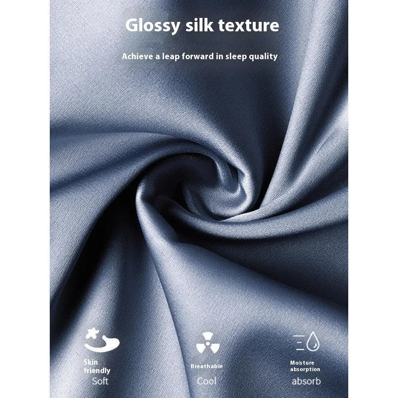 Men's thin ice silk three-piece home wear suit in a choice of colours