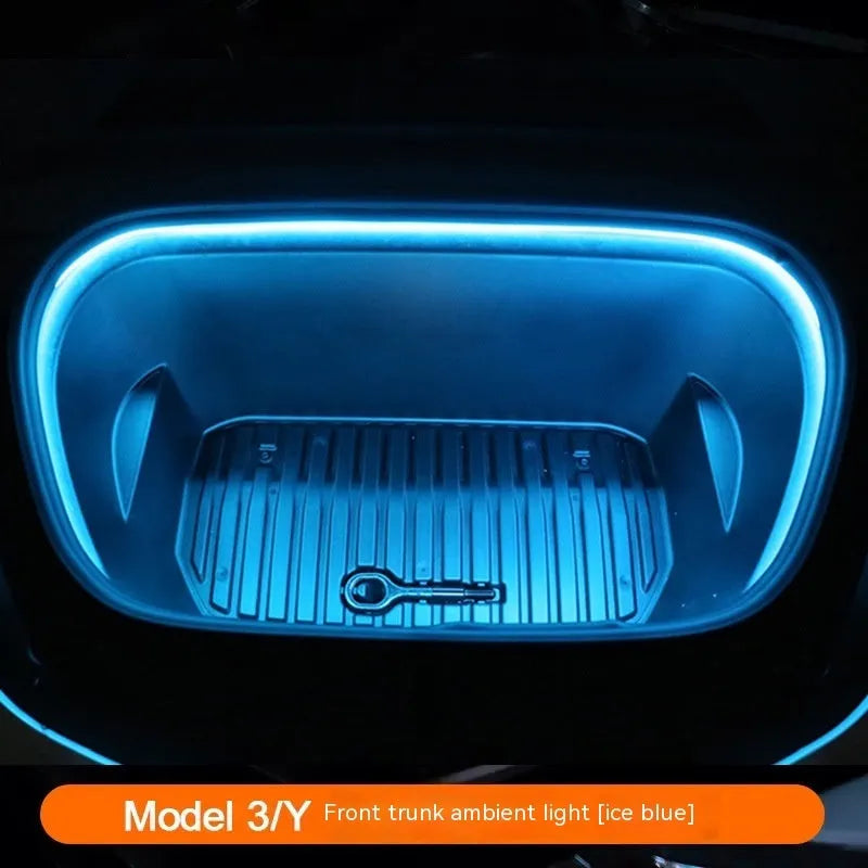 Tesla Model 3/Y centre console backup box LED atmosphere light kit in silicone housing