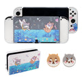Pawdiary Submarine Exploration themed hard protective case for Nintendo Switch Oled console.