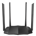 AC8 dual-band wireless router with three Gigabit LAN ports on the back.
