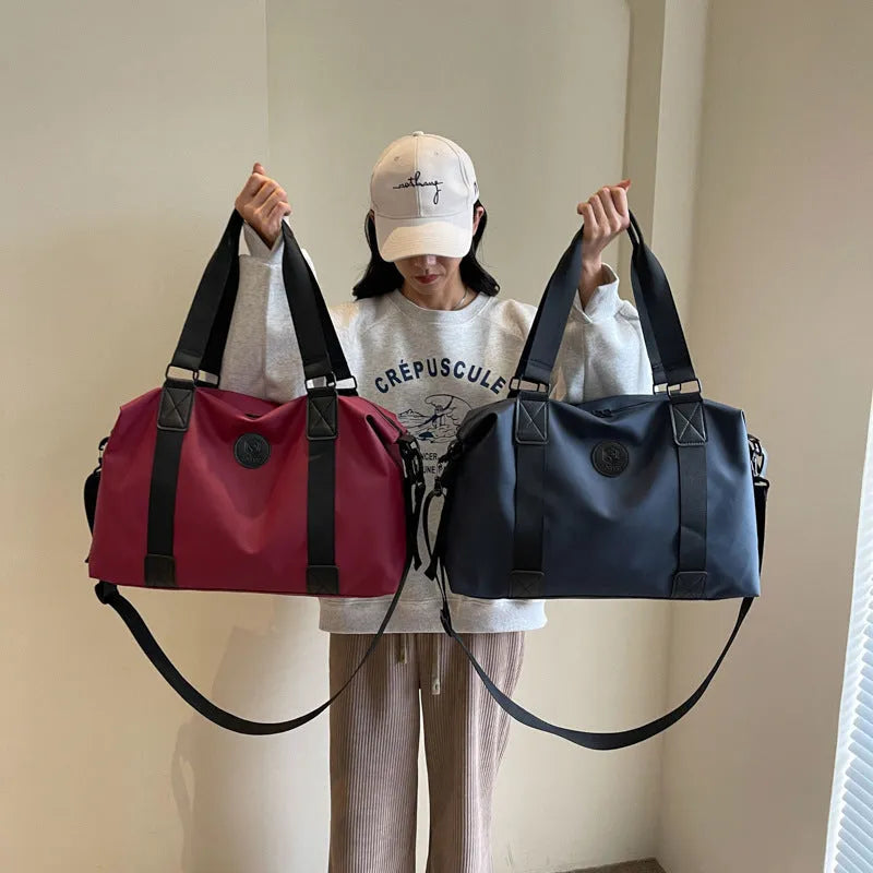 Large capacity waterproof travel backpack in Oxford cloth with spine protection