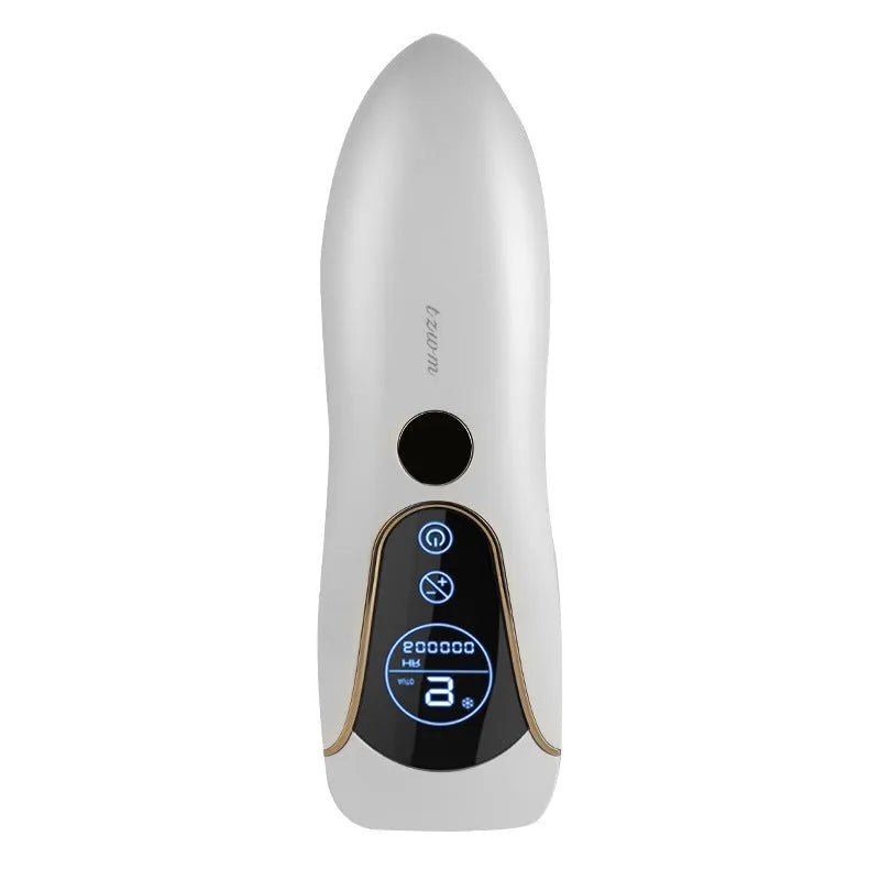 Freezing point hair removal device in sundial design available in white, green or pink colours