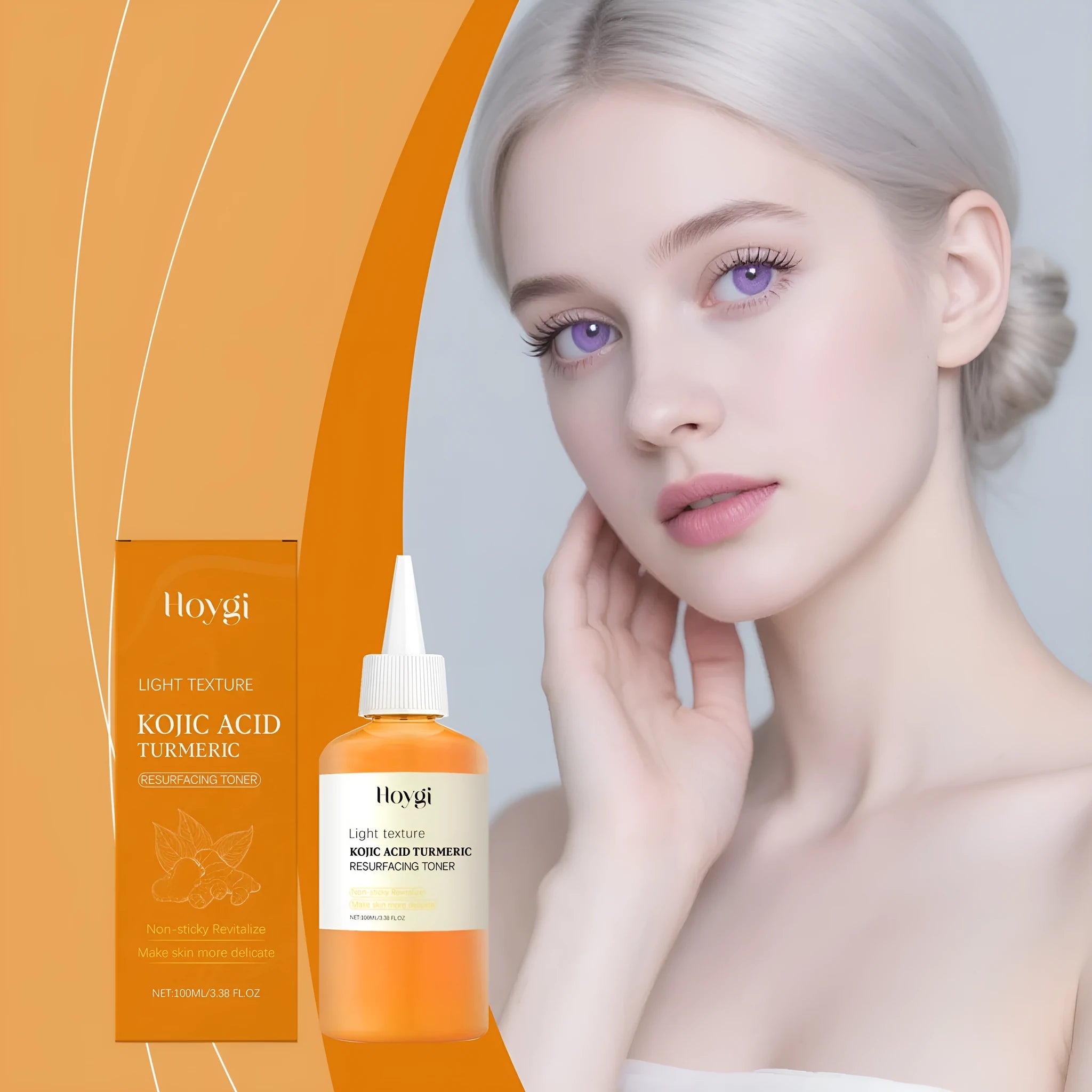 100ml bottle of Turmeric Moisturising Water, a non-oily facial toner.