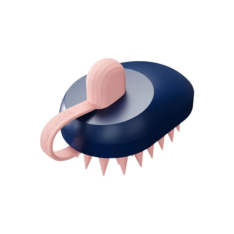 Silicone pet hair remover comb with ABS handle in choice of colours for dog grooming