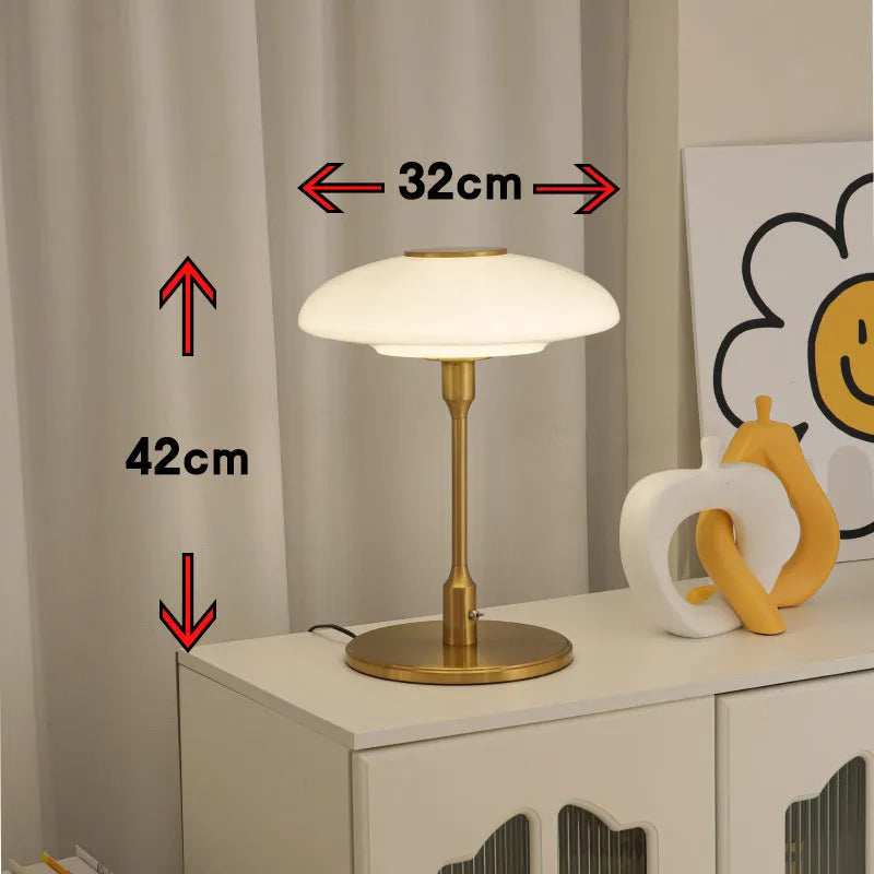 Vintage Korean-style bedside atmosphere light with metal lamp holder in four colour options