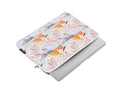 White waterproof PU leather 14-inch laptop bag or sleeve for computer protection.