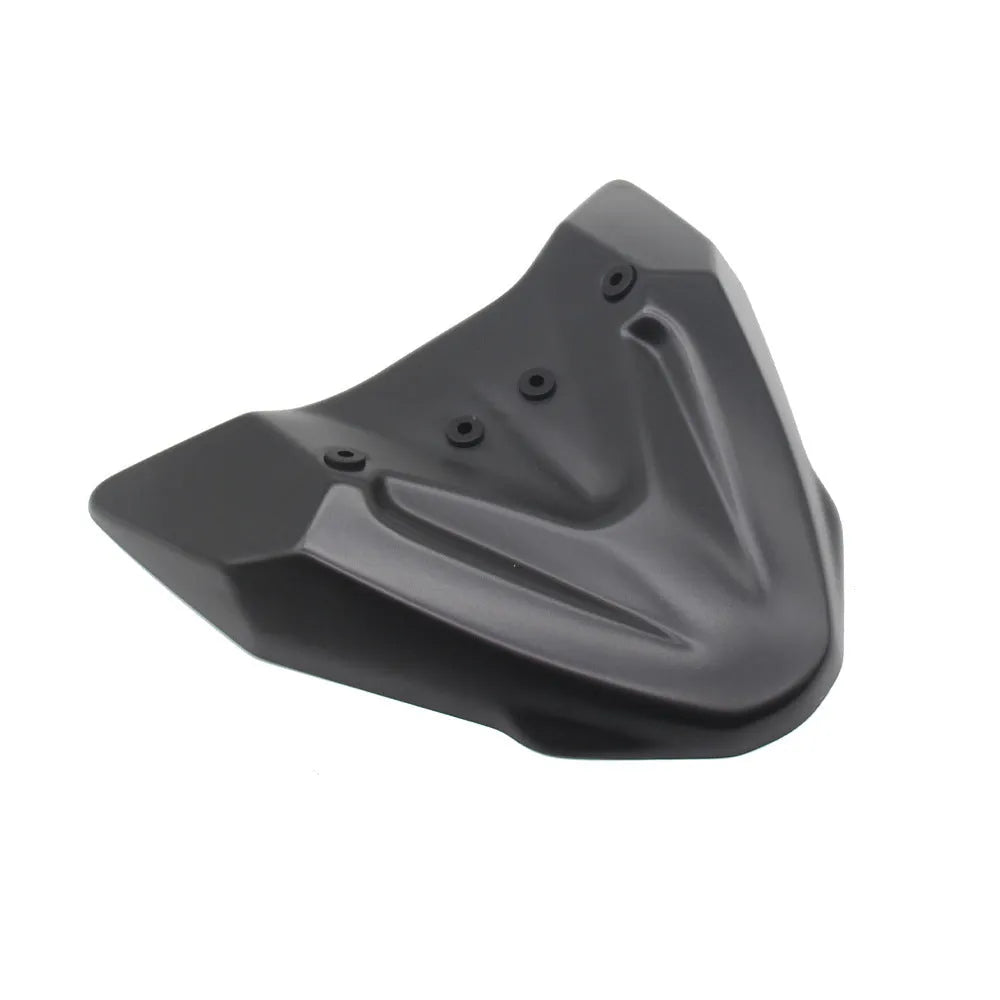 Black fixed wind front wing accessory for KTM Adventure motorcycles on packaging measuring 34.5x25x7.5 cm