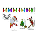 Medium Christmas elk reflective magnetic car decoration sticker with cartoon design