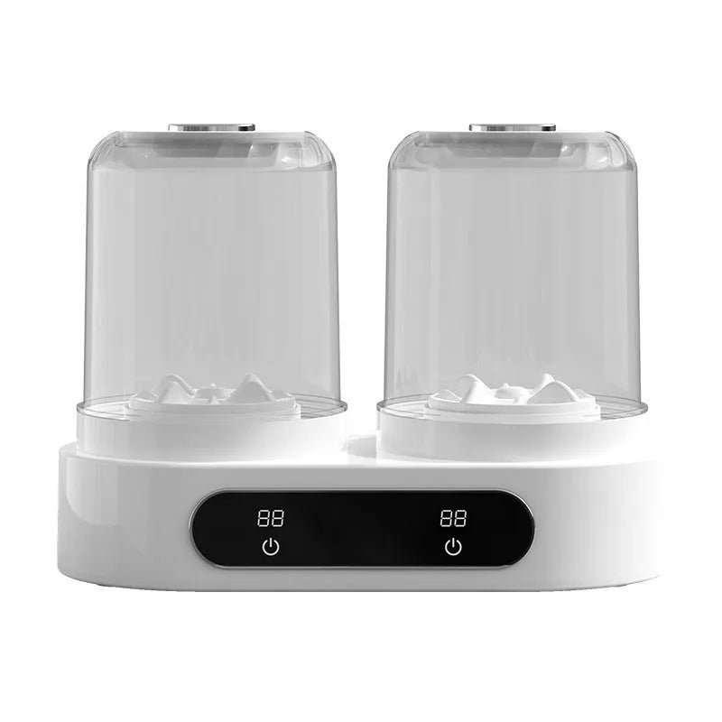 White double bucket USB powered mini washing machine for delicate garments